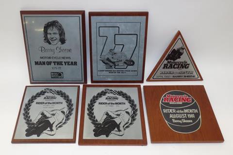 Sheene MCN Man of the Year trophies sell at Stafford