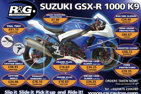 Suzuki GSX-R1000 K9 bolt-ons from R&G