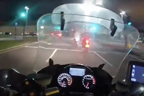 Stinger deployed to end high-speed motorbike pursuit after illegal riders flee police