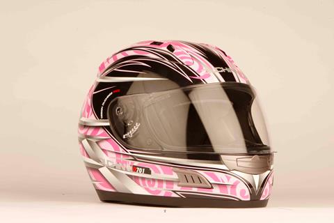 In the pink: helmets for women