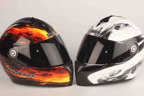 New 'flame' helmets from Shark