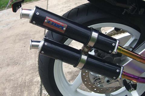 Tyga Performance release coloured-carbon silencers