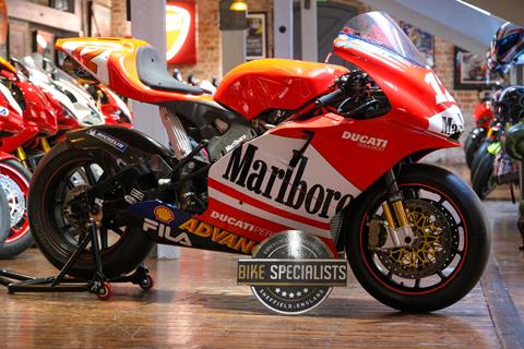 Ex-Troy Bayliss factory Ducati MotoGP bike up for sale at Sheffield dealership for £350,000