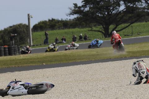 Lorenzo’s airbag suit prevented serious injury