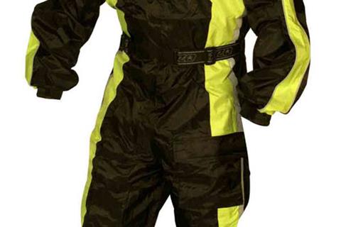 Hi-Viz special: Tuzo one-piece waterproofs