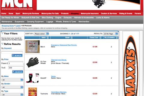 Winter kit from £1.99 on the MCN shop