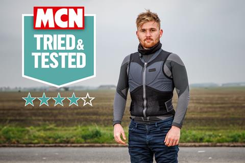 Knox Track Vest review | This back protector has seen MCN road tester, Carl, through 10k miles and multiple crashes