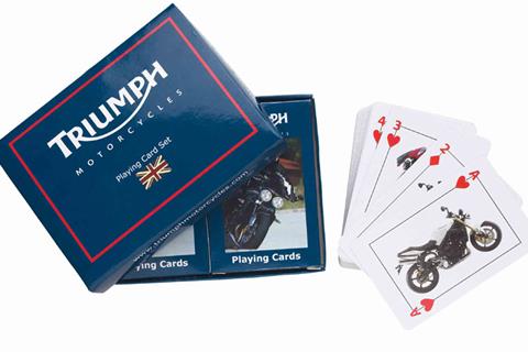 MCN stocking fillers: Triumph playing cards