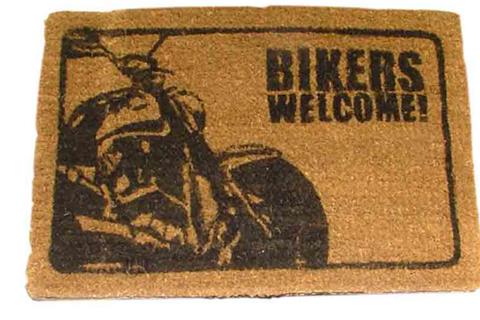 MCN stocking fillers: Bikers Welcome doormat