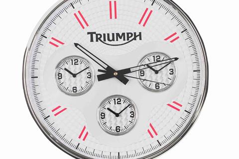 MCN gifts under £50: Triumph wall clock