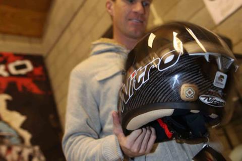 Hodgson to race in new Nitro helmet