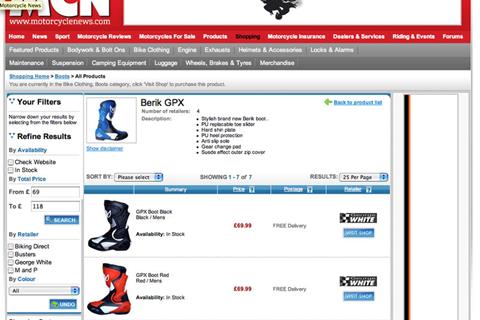 Berik boots almost half-price with MCN