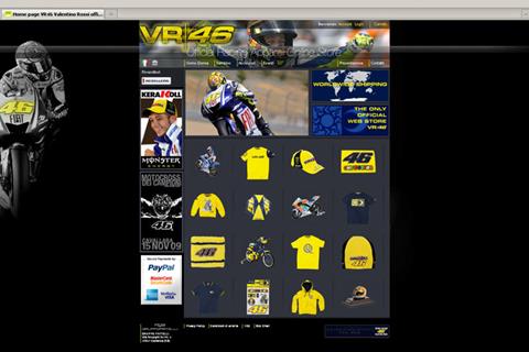 Valentino Rossi launches merchandise website