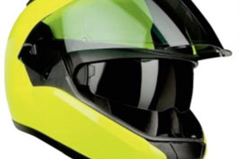 BMW's new fluoro System 6 helmet