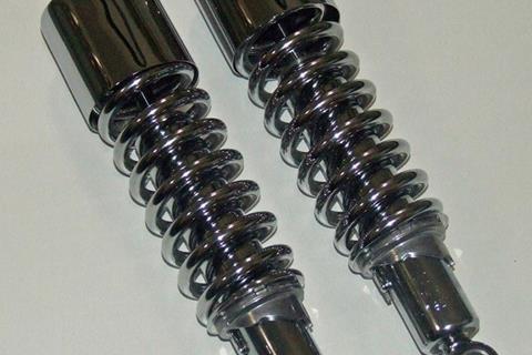 Replacement Ikon shocks for Triumph Thunderbird