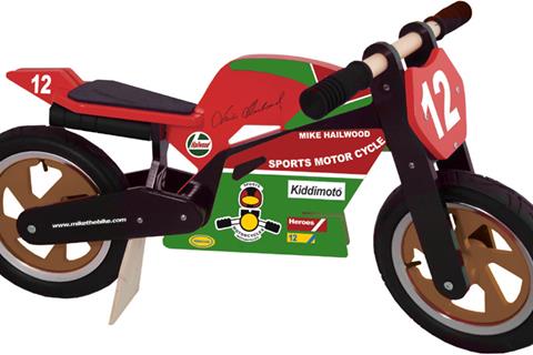 Kiddimoto's new Mike Hailwood replica