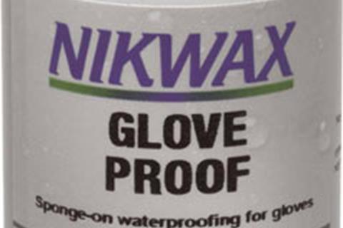 Nikwax waterproofs your visor and gloves