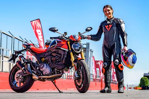 Ducati Monster long-term test update one | Emma takes an SP on track after her first bike is pinched