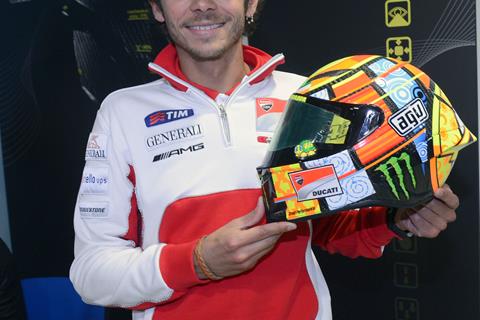 Revealed: Rossi's new AGV PistaGP helmet