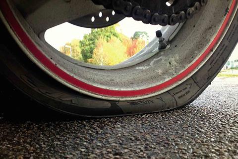 Why are my Aprilia Mille's tyres deflating?