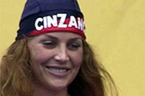 McWilliams couldn’t contain his joy at meeting Miss Cinzano 2001