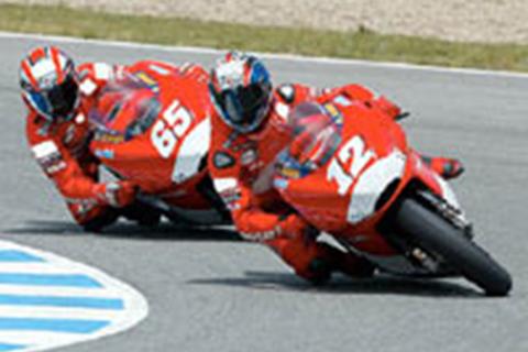 Ducati stays on at Jerez