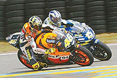 Rossi and Gibernau close in practice