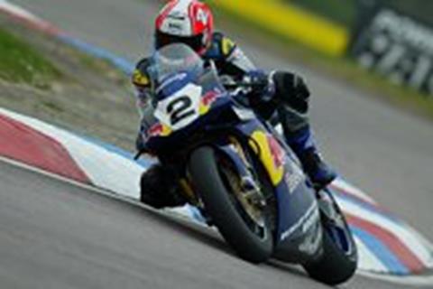 Rutter on pole at Brands