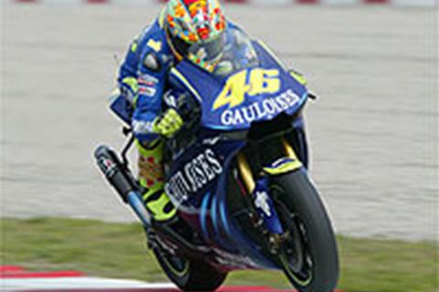 Rossi fastest in morning practice