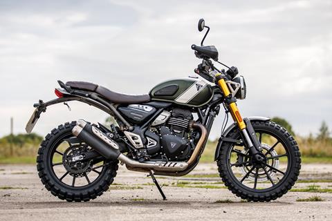 I swapped the Triumph Scrambler 400 X's OE tyres and instantly transformed its off-road performance