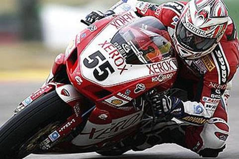 WSB Ducati first test day