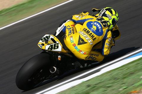 Rossi on Estoril pole