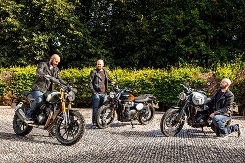 One of these things is not like the others... But it's not the Triumph Scrambler 400 X!