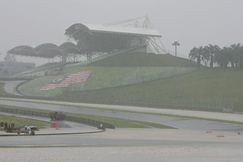 Rain halts testing