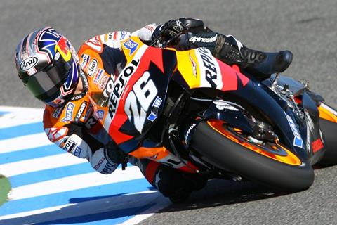 Jerez GP grid: Pedrosa from Rossi; 1s covers top 15!