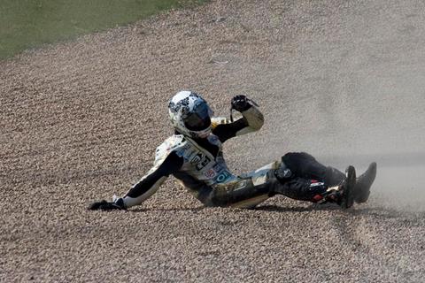 Polita's spectacular crash at Donington