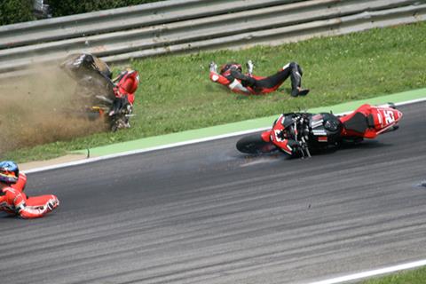 Monza Superstock Crash