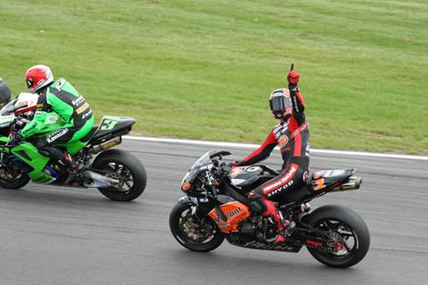 Kiyo celebrates Snetterton wins