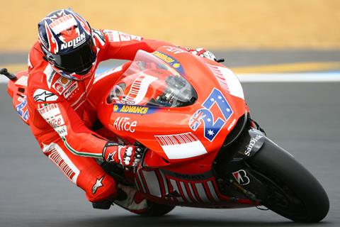 Stoner fastest in Mugello monsoon