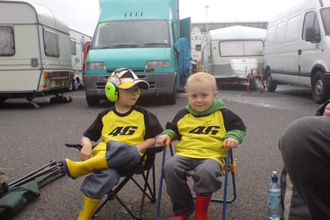 Rossi fans Joe and Jamie