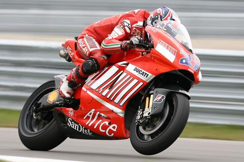 German MotoGP: Casey Stoner dominates crash-strewn Sachsenring free practice