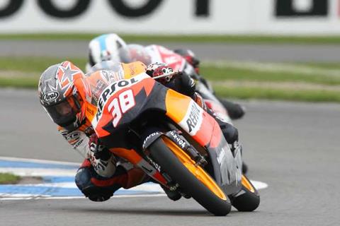 German MotoGP: Brit Bradley Smith claims heroic front row