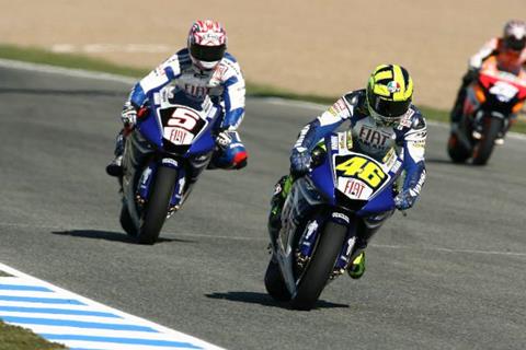 US MotoGP: Valentino Rossi and Colin Edwards fear front tyre trouble