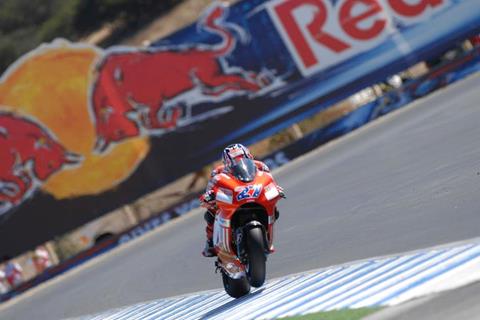 US MotoGP: Casey Stoner tops Laguna Seca warm-up