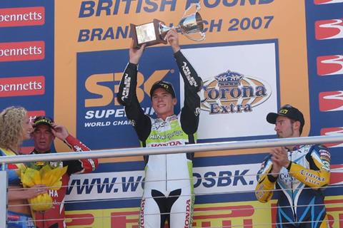 Brands Hatch World Superbikes: Toseland wins race 1