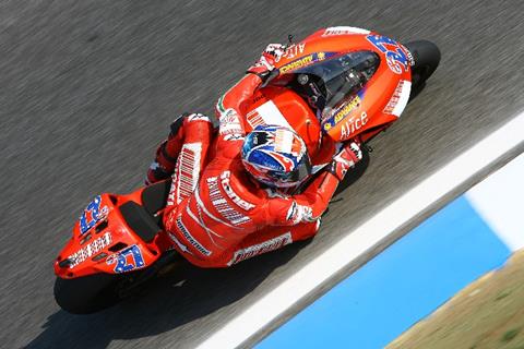 Estoril MotoGP: Casey Stoner edges out Valentino Rossi in final practice 