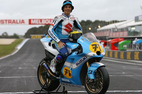 Australian MotoGP: Rizla Suzuki's Chris Vermeulen unveils Barry Sheene colours