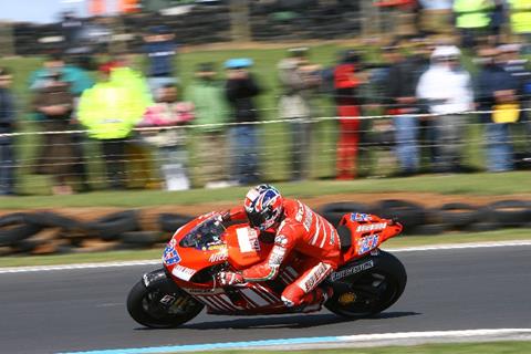 Australian MotoGP: Casey Stoner happy despite crash in Phillip Island 