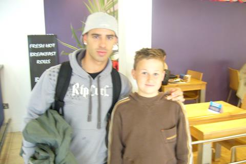 My son and Marco Melandri