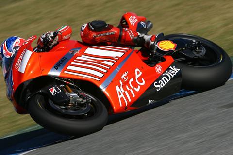 MotoGP Jerez test: Casey Stoner escapes injury in big crash